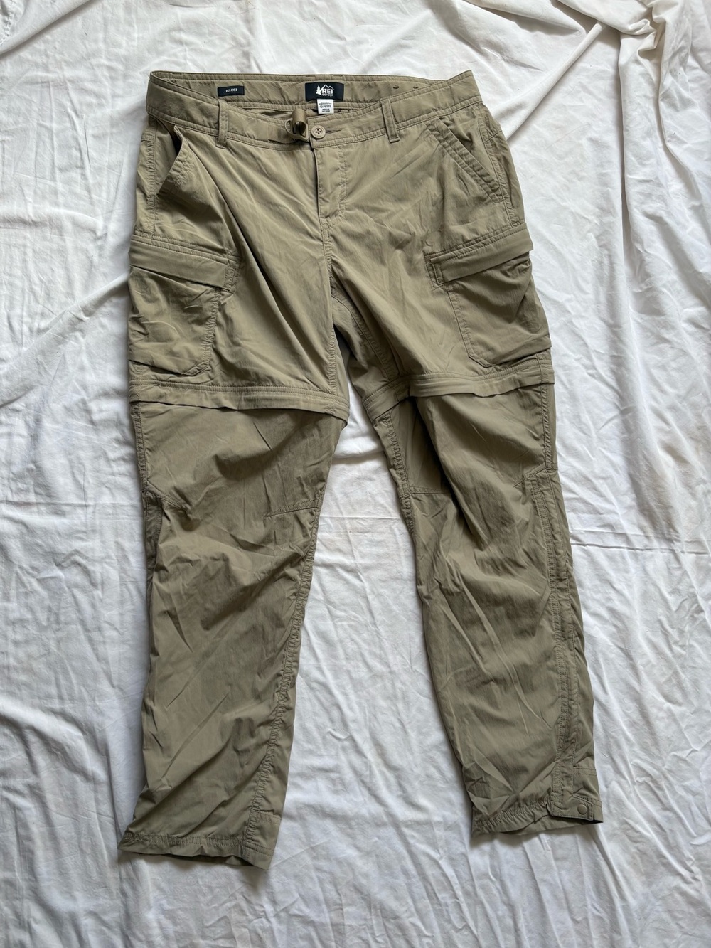 REI Men's Convertible Cargo Pants - Olive/Tan